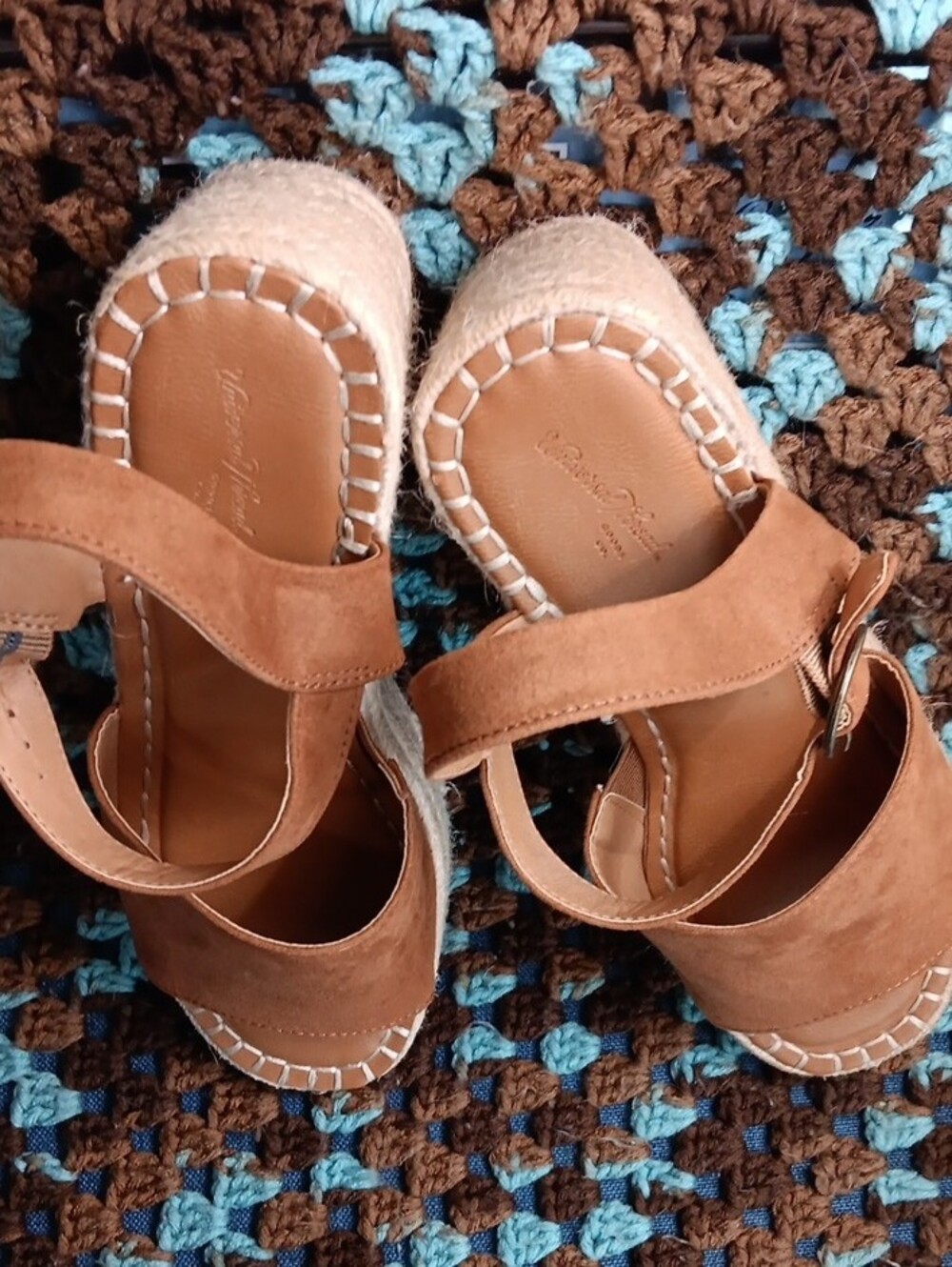 Universal Thread Brown Espadrille Platform Sandals - Picture 12 of 14